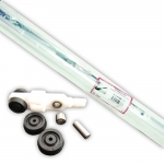 KE 80/D Kit Monosilent Fino 150cm 80Kg per Scorrevole Porte Interne in Legno Pettiti Giuseppe