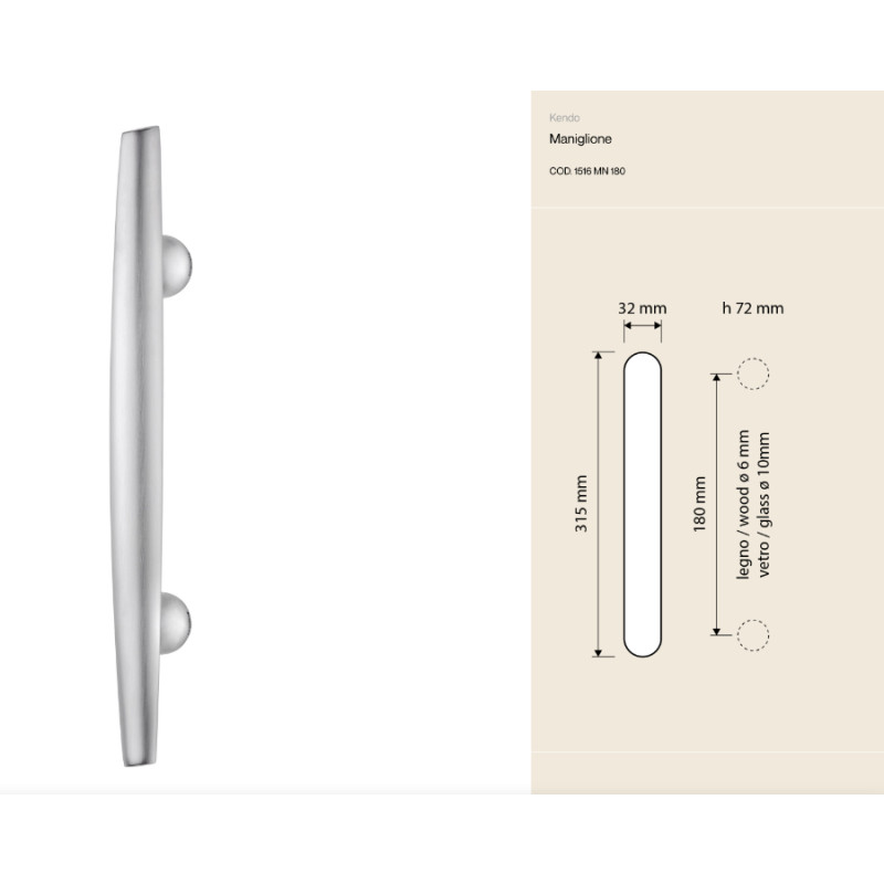 Kendo Linea Calì Maniglione per Porta Ispirato Spada Samurai