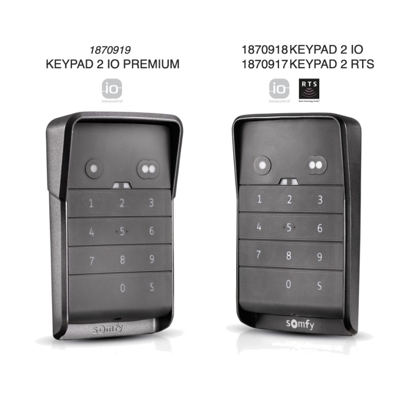 Keypad 2 Somfy Tastiera per Motori Radio IO e RTS