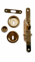 Kit Maniglie Tonde e Serratura per Porte Scorrevoli Arieni 95