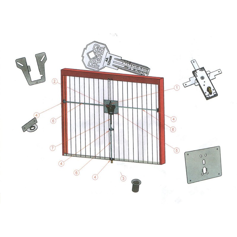 Kit Sicurezza per Porte Basculanti Garage Prefer KW574