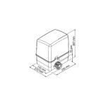 KIT SIMPLY VDS Motore per Cancelli Scorrevoli Fino a 600Kg 230V