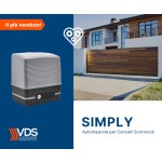 KIT SIMPLY VDS Motore per Cancelli Scorrevoli Fino a 600Kg 230V
