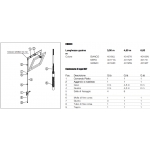 Kit Completo per Vasistas Singolo Ultraflex UCS Meccanismo di Apertura Manuale per Finestra
