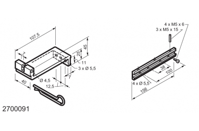 Kit Universale per Applicazioni su Finestre a Vasistas WAY Mingardi Micro XL