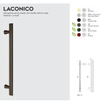 Laconico Colombo Design Maniglione per Porta Senza Rosette Alberto Meda
