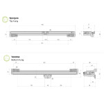 Liwin L35 Slim Comunello Attuatore a Catena per Finestre