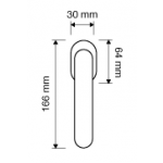 Luce Maniglia per Finestra DK Linea Calì Crystal