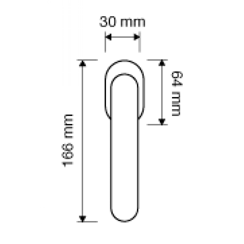 Luce Maniglia per Finestra DK Linea Calì Crystal
