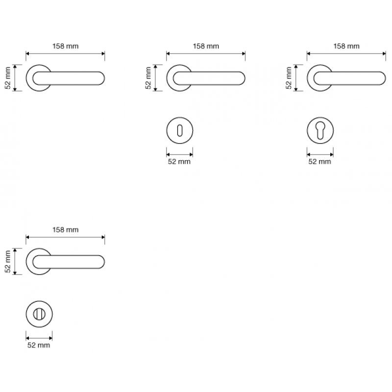 Luce Oro Zecchino Maniglia per Porta su Rosetta Linea Calì Crystal