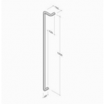 M18Z pba Maniglione in Alluminio Estruso