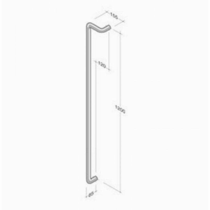 M18Z pba Maniglione in Alluminio Estruso