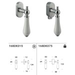 Maniglia in Porcellana per Finestra DK Reguitti Sandra