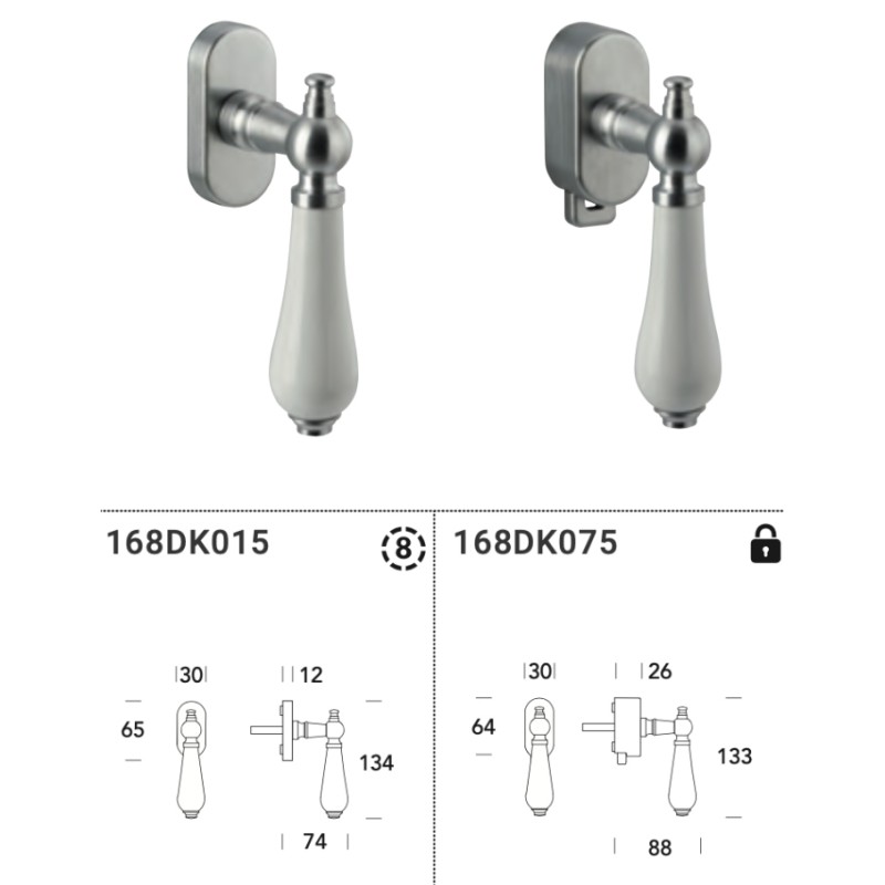 Maniglia in Porcellana per Finestra DK Reguitti Sandra