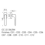 Maniglia Martellina Finestra ONE Q MOOD Colombo Design Anta Ribalta