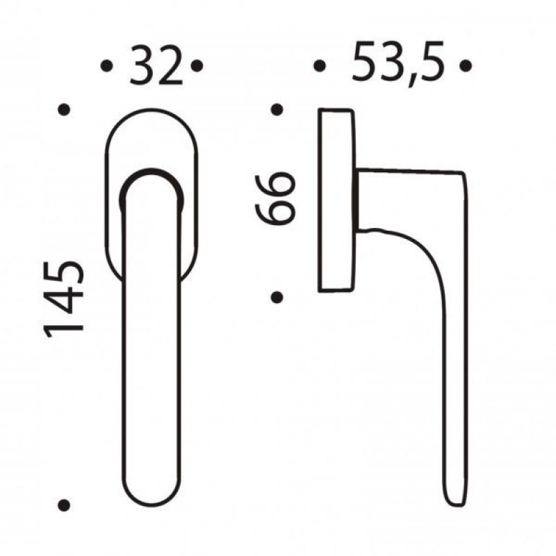 Maniglia per Finestra ONE MOOD Colombo Design DK