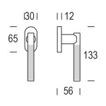 Maniglia per Finestra Zaira Reguitti Movimento DK Anta Ribalta