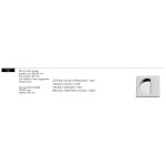 Maniglia Quadrata ad Incasso Arieni 222 Placca Quadra 59x59 mm