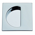 Maniglia Quadrata ad Incasso Arieni 222 Placca Quadra 59x59 mm