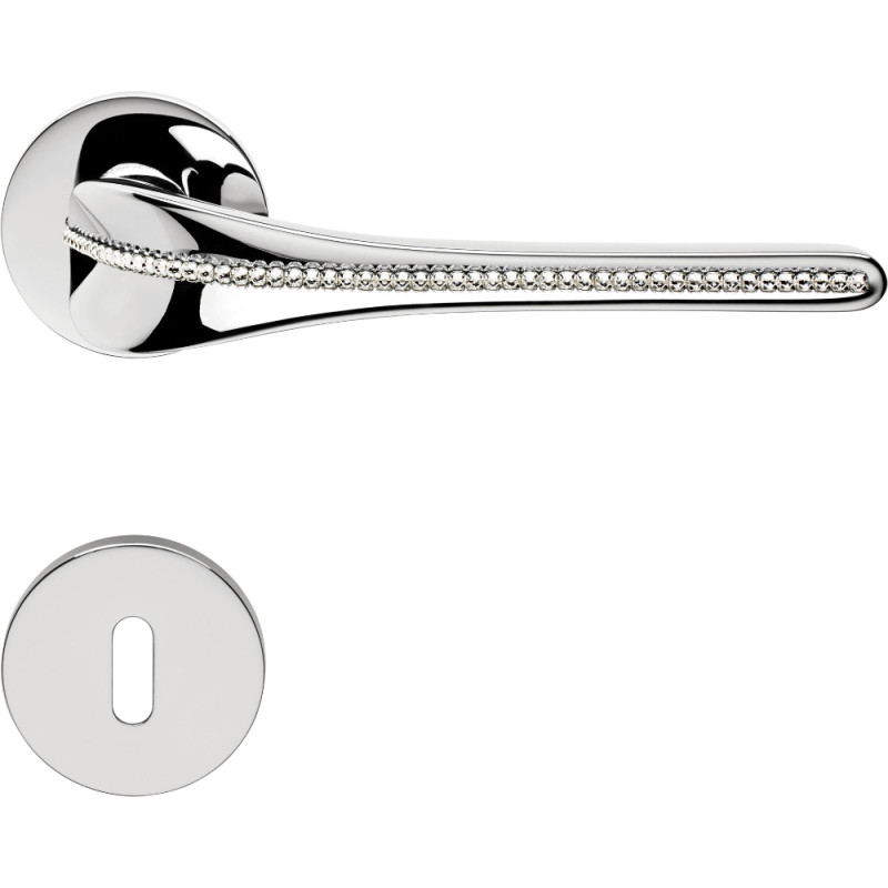 Maniglia Spirit Mesh Linea Calì con Striscia di Cristalli Swarovski