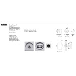 Maniglie Quadrate per Porte Scorrevoli Arieni 94/AT/Q Nicchie 55x55mm