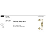 Maniglione Arieni Margherita 992 Rosette Ø55 Lunghezza 250 mm