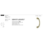 Maniglione Curvo per Porta Arieni 770/E Aba 250 mm ø 45 mm