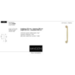 Maniglione Diritto per Porta Arieni Sliding 970 Senza Rosette 225 mm