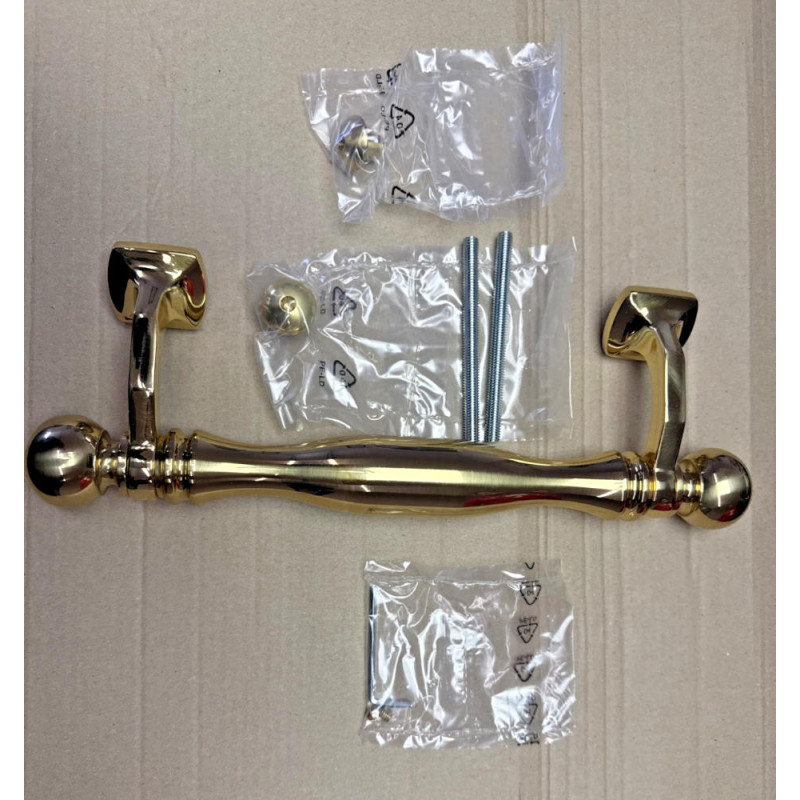 Maniglione Giava G Esagonale in Ottone per Porta Fashion Line Pasini