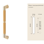 Maniglione Grip Linea Calì in Ottone - Scelto dalla Pubblicità Nespresso