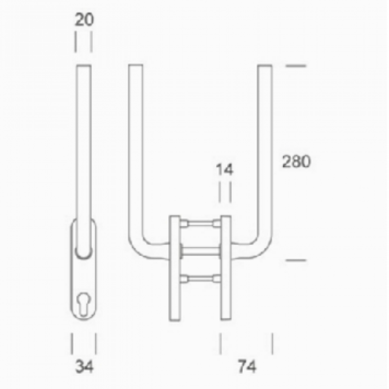 Martellina pba 2045 in Acciaio Inox AISI 316L