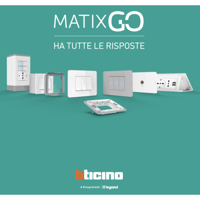 MatixGO BTicino Gamma Placche e Interruttori Catalogo Prodotti