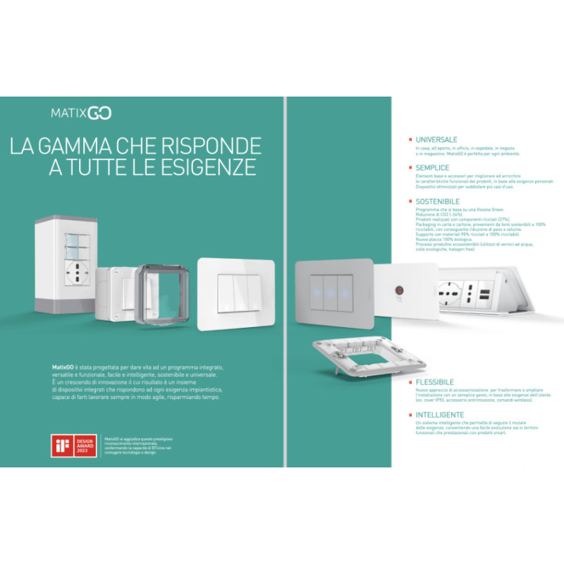 MatixGO BTicino Gamma Placche e Interruttori Catalogo Prodotti