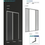 Minismart Primed Zanzariera Plissettata Sottile Ingombro Ridotto 18mm