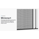 Minismart Primed Zanzariera Plissettata Sottile Ingombro Ridotto 18mm