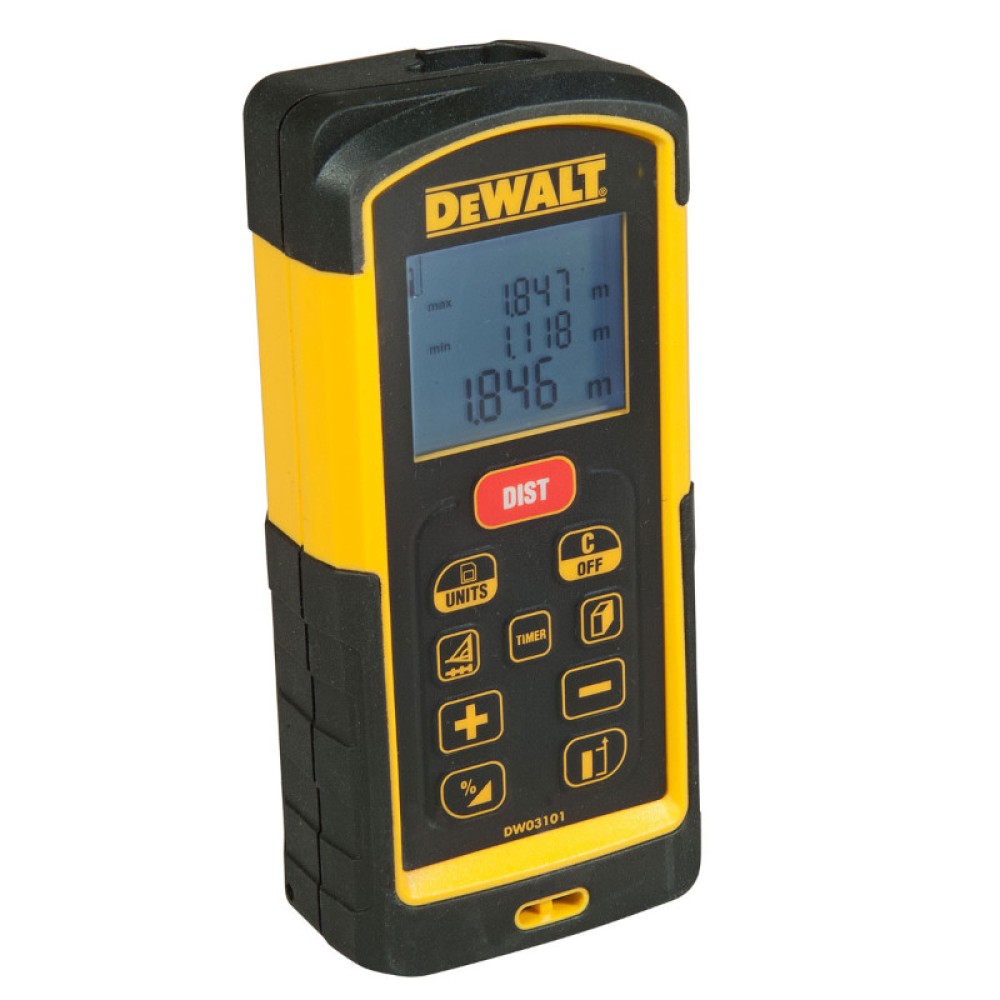 Misuratore Laser DeWalt DW03101-XJ 100 Metri Display Retroilluminato