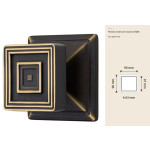 Opera Linea Calì Pomolo a Tirare con Rosone Vintage Neoclassico