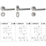 Oslo Reguitti Inox Maniglia Porta con Rosetta Tonda