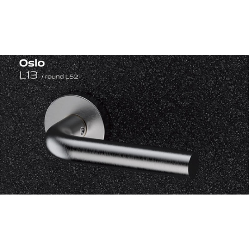 Oslo Reguitti Inox Maniglia Porta con Rosetta Tonda