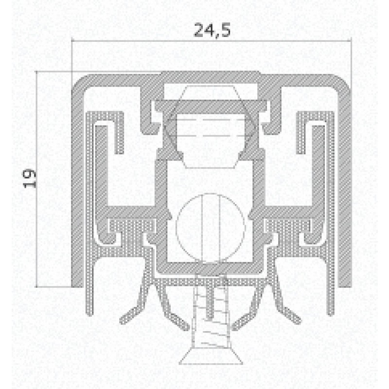 Paraspiffero 1370NS per Porta Comaglio Serie NO SOUND Varie Misure