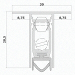 Paraspiffero per Porta 1830 Comaglio Serie Pressure Varie Misure