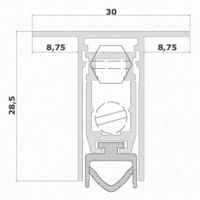 Paraspiffero per Porta 1830 Comaglio Serie Pressure Varie Misure