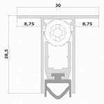 Paraspiffero per Porta 540 Comaglio Serie Cheap Varie Misure