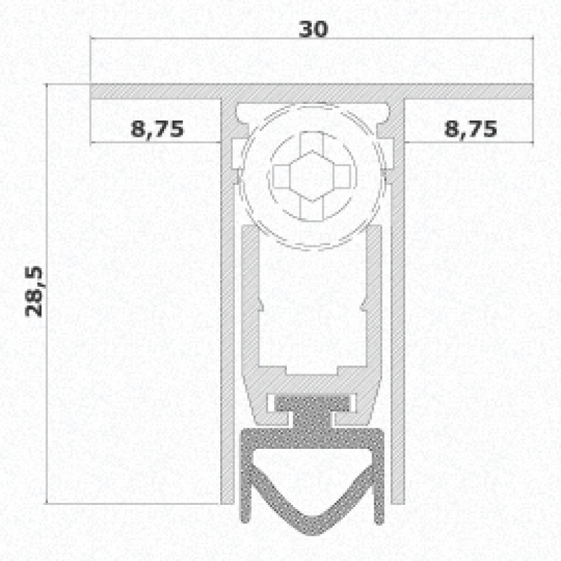 Paraspiffero per Porta 540 Comaglio Serie Cheap Varie Misure