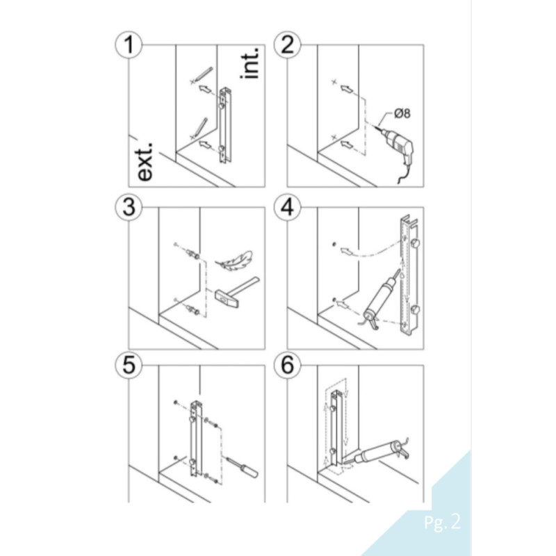 Paratia Antiallagamento in Alluminio per Porta e Garage Kit Fai da Te