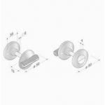 pba 2001.YOD.CH Coppia di Chiusini in Legno e Acciaio Inox AISI 316L