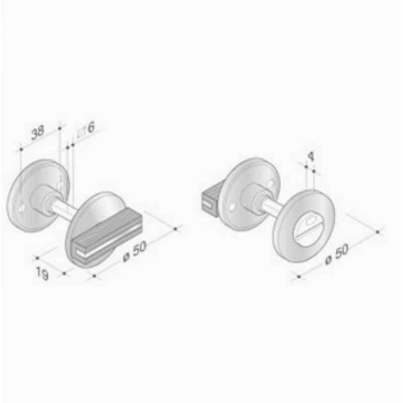 pba 2001.YOD.CH Coppia di Chiusini in Legno e Acciaio Inox AISI 316L