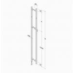 pba 200C-Y Maniglione in Acciaio Inox AISI 316L con Serratura Incorporata