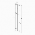 pba 200C-Y Maniglione in Acciaio Inox AISI 316L con Serratura Incorporata