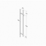 pba 200C-Y Maniglione in Acciaio Inox AISI 316L con Serratura Incorporata